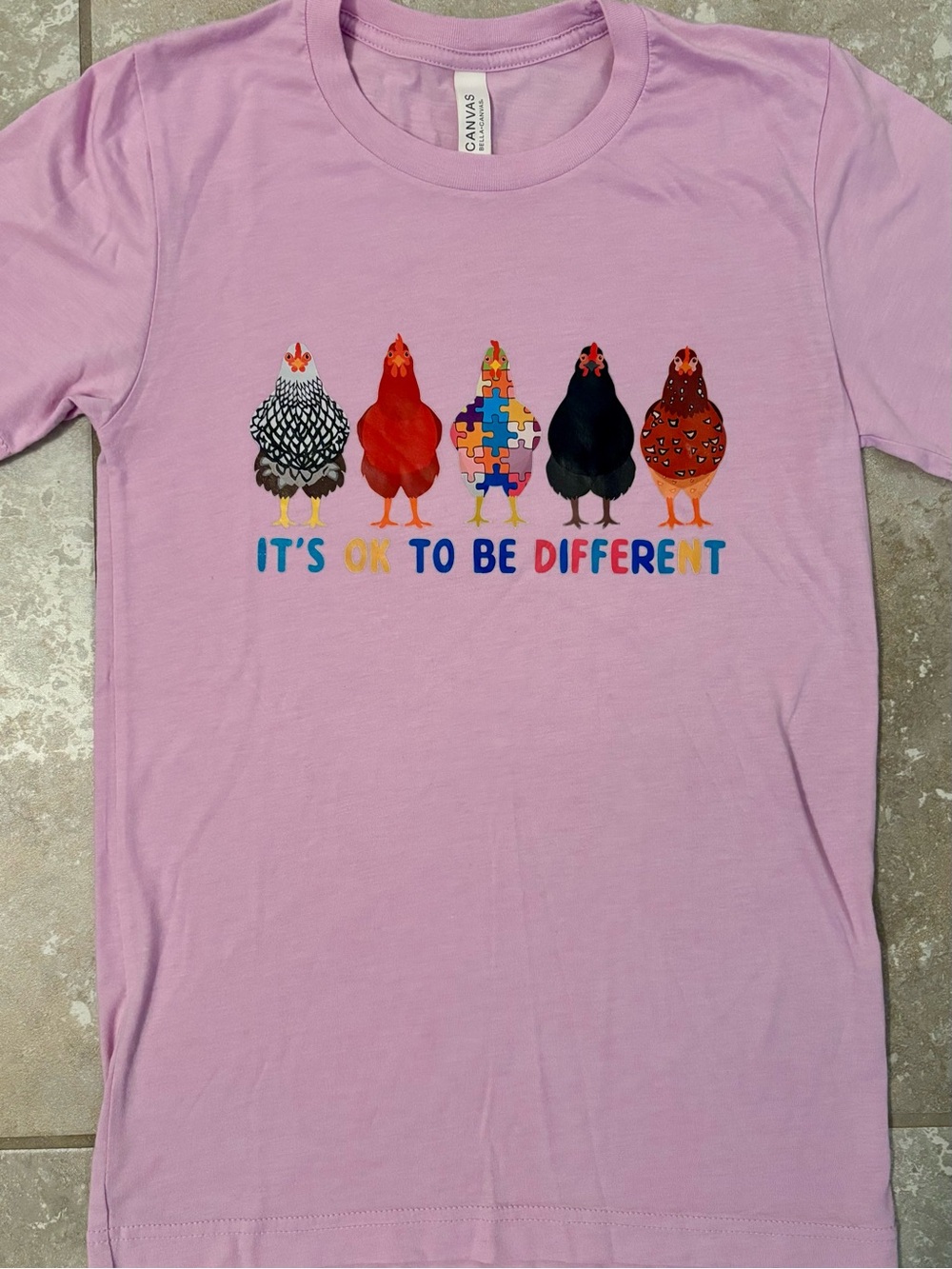It’s Ok To Be Different Autism Awareness Graphic Tee Xs Neurodiversity shirt
